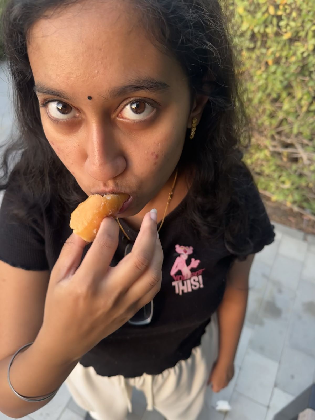 You, caught mid-snack